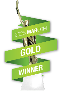MarCom award badge